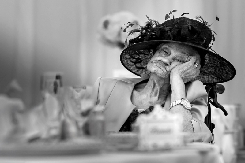 99 Years Grandmother - Resting at a wedding