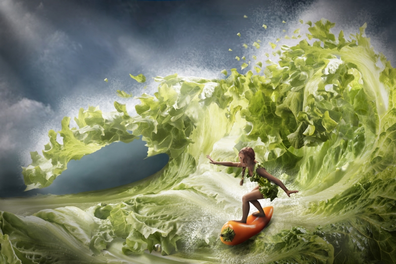 Salad Surfing