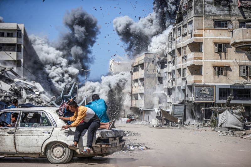 Explosion Over Gaza